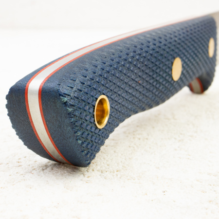 Нож Южный Крест Кедр, CPR, Конвекс, Micarta Blue, Насечка, 225.1656.CPR.K - купить в интернет-магазине Blademan