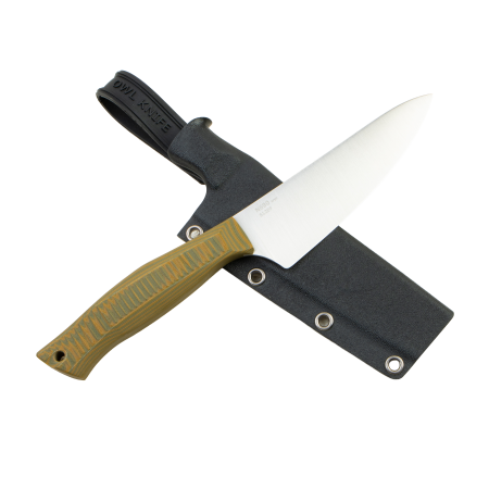 Нож OWL S120 F, N690 Cryo, G10 Sand/Olive Handle, Kydex