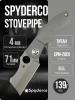 Нож Spyderco Stovepipe, CPM 20CV, Titanium Handle, C260TIP Нож Spyderco Stovepipe, CPM 20CV, Titanium Handle, C260TIP
