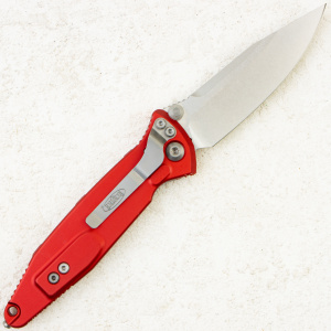 Нож Microtech Socom Elite, Stonewash, M390, Aluminum Red, 160-10 RD Нож Microtech Socom Elite, Stonewash, M390, Aluminum Red, 160-10 RD