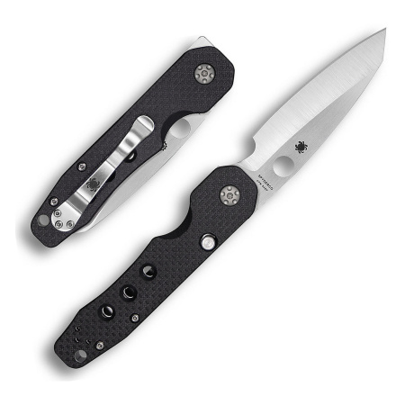 Нож Spyderco Smock, чёрные карбон и G10, C240CFP — фото 3