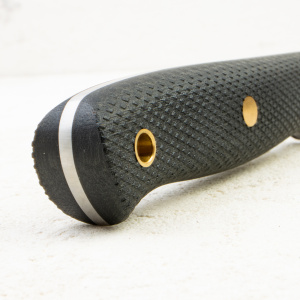 Нож Южный Крест Росомаха, N690, Конвекс, Микарта Черная, Насечка Нож Южный Крест Росомаха, N690, Конвекс, Микарта Черная, Насечка - купить в интернет-магазине Blademan