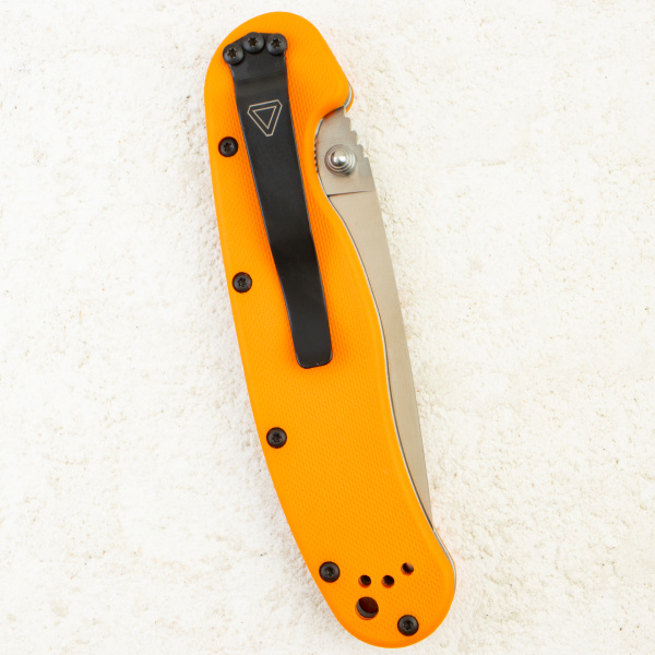 Нож Ontario Rat 1, AUS-8, Satin, Orange Nylon, 8848OR