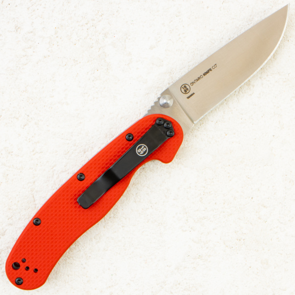 Нож Ontario Red RAT 2, S35VN, Satin, Red G10, 8064