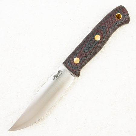 Нож Южный Крест Fox S, N690, Конвекс, Микарта Красно-Черная, Насечка