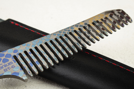 Расческа Для Бороды N.C. Custom 01.02, Titanium BT-6 - купить в интернет-магазине Blademan