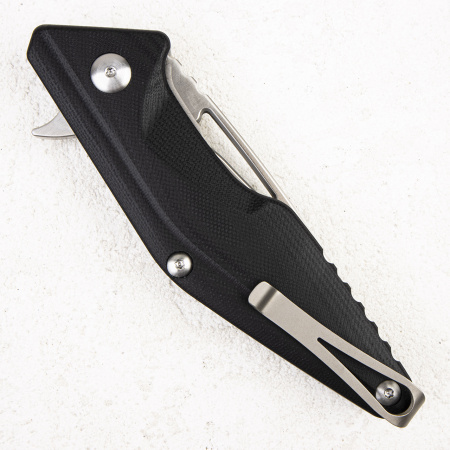 Нож Brous Blades Mini Division Flipper, D2 Satin, G10/Titanium Black