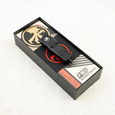 Нож Microtech Mini Troodon Hellhound, Tactical, M390, Aluminum Black, 819-1 TS, (Signature Series) Нож Microtech Mini Troodon Hellhound, Tactical, M390, Aluminum Black, 819-1 TS, (Signature Series)