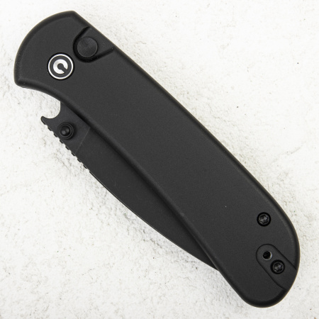 Нож CIVIVI Qubit Button Lock, 14C28N, Aluminum Black, C22030E-1