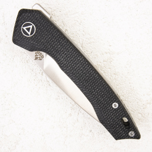 Нож QSP Leopard, 14C28N, Linen Micarta Black/Grey - складной туристические ножи из стали Нож QSP Leopard, 14C28N, Linen Micarta Black/Grey - складной туристические ножи из стали