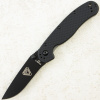 Нож Ontario RAT-2, Black D2, Nylon Black Handle, 8830