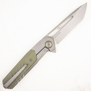 Нож WE Knife Arsenal, 20CV, Titanium Gray/G10 OD Green - складной туристические ножи из стали Нож WE Knife Arsenal, 20CV, Titanium Gray/G10 OD Green - складной туристические ножи из стали