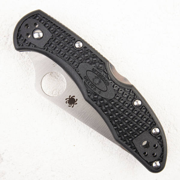 Нож Spyderco Delica, VG-10, FRN Black - складной туристические ножи из стали