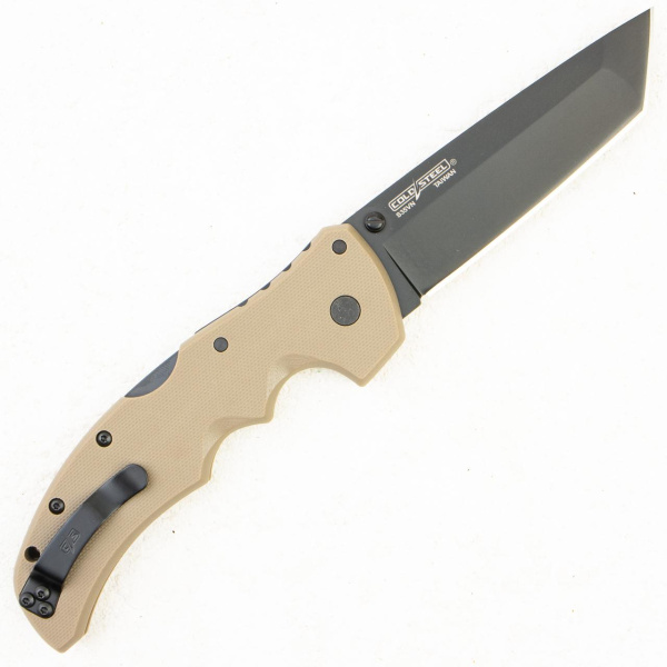 Нож Cold Steel Recon 1 Tanto, S35VN, G10 Dark Tan, 27BT-DEBK