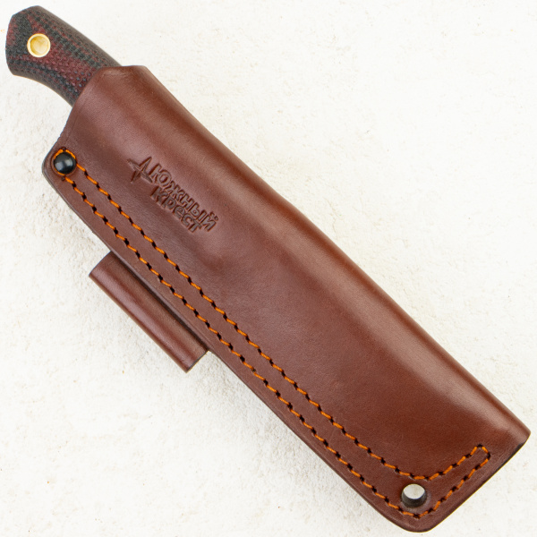 Нож Южный Крест Fang L, Elmax, Micarta Black/Red, Насечка, 252