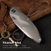 Нож Remette Cool Whale, M390, Titanium Gray Handle, RTCL-T2
