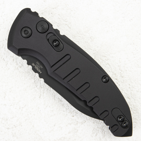 Нож Hogue A01 MicroSwitch Auto, CPM-154 Black, Aluminum Black - купить в интернет-магазине Blademan