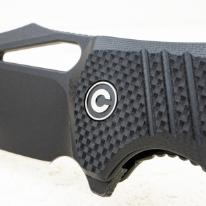 Нож CIVIVI BullTusk Flipper & Thumb Hole Knife Black Coarse G10, C23017-1 - складной туристические ножи из стали Нож CIVIVI BullTusk Flipper & Thumb Hole Knife Black Coarse G10, C23017-1 - складной туристические ножи из стали