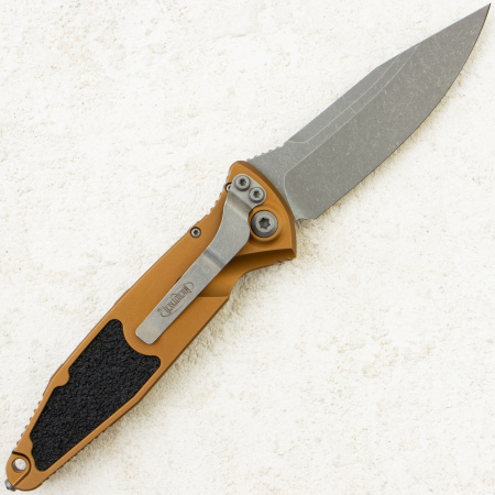 Нож Microtech Socom Elite Auto, Apocalyptic, M390, Aluminum Tan, 160A-10