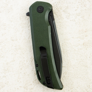 Нож Petrified Fish Tunny, Black Stonewashed, 14C28N, Micarta Army Green Handle, PFB05AGRMDW Нож Petrified Fish Tunny, Black Stonewashed, 14C28N, Micarta Army Green Handle, PFB05AGRMDW