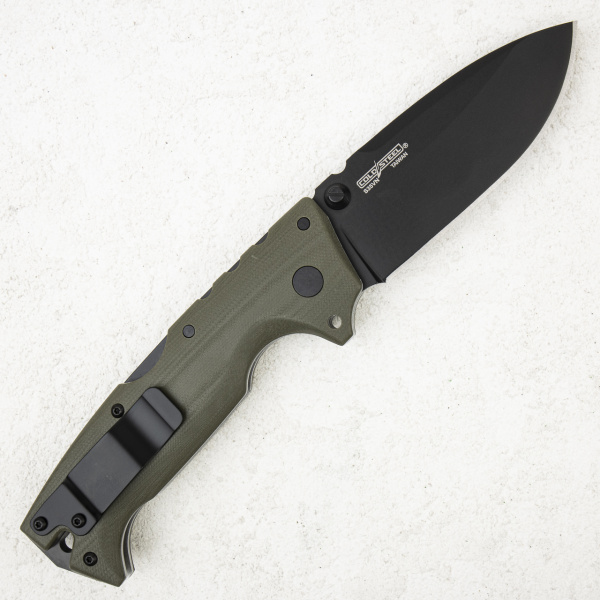 Нож Cold Steel AD-10, 28DD, S35VN Black, G10 Olive - складной туристические ножи из стали
