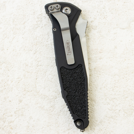 Нож Microtech Socom Elite Auto, Stonewash, M390, Aluminum Black, 160A-10