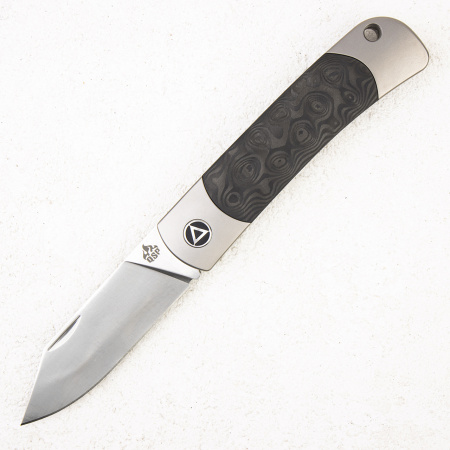 Нож QSP Falcon, CPM S35VN, Titanium/Carbon