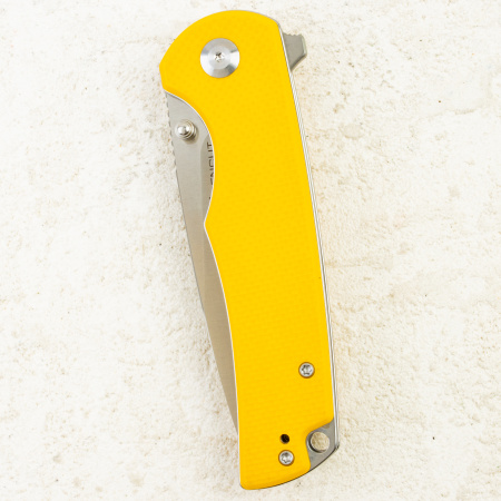 Нож SENCUT Praktisk, Satin, 9Cr18MoV, Coarse G10 Yellow Handle, S24019-2 Нож SENCUT Praktisk, Satin, 9Cr18MoV, Coarse G10 Yellow Handle, S24019-2