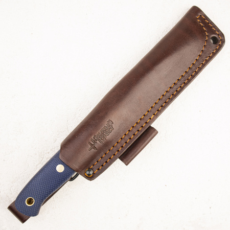 Нож Южный Крест Росомаха, CPR, Конвекс, Микарта Синяя, Насечка - купить в интернет-магазине Blademan