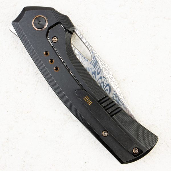 Нож WE Knife Nefaris, Damasteel, Nebula Carbon / Titanium Handle - складной туристические ножи из стали