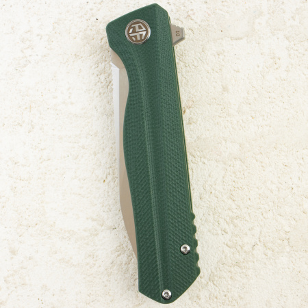 Нож Petrified Fish Forward, D2, Satin, G10 Green Handle, PF818GRS Нож Petrified Fish Forward, D2, Satin, G10 Green Handle, PF818GRS