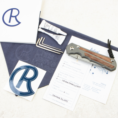 Нож Chris Reeve Large Inkosi Inlay, CPM MagnaCut, Titanium/Natural Canvas Micarta Handle, LIN-1014 Нож Chris Reeve Large Inkosi Inlay, CPM MagnaCut, Titanium/Natural Canvas Micarta Handle, LIN-1014