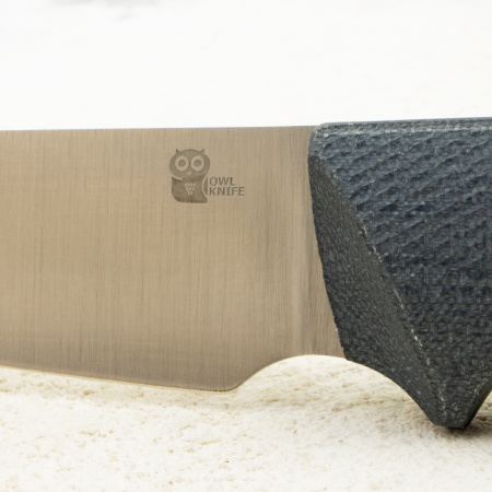 Нож OWL Ulula S F, N690 Cryo, Micarta Jeans Gray, Kydex