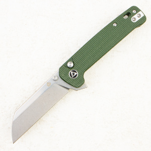 Нож QSP Penguin Button Lock, 14C28N, Micarta Green, QS130BL-C1 Нож QSP Penguin Button Lock, 14C28N, Micarta Green, QS130BL-C1