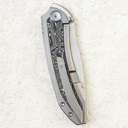 Нож WE Knife Winsome, Satin, M390, Gray Titanium/Carbon Fiber Handle, WE23092-2 Нож WE Knife Winsome, Satin, M390, Gray Titanium/Carbon Fiber Handle, WE23092-2
