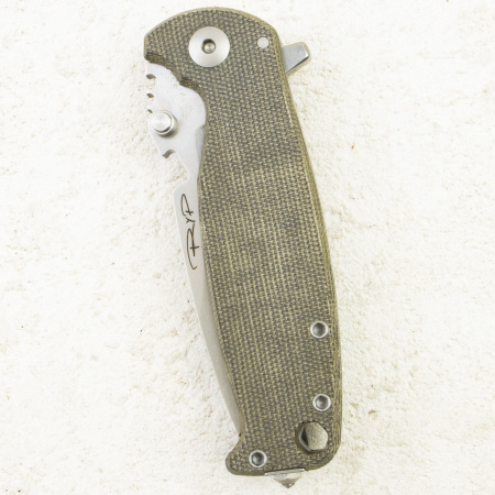 Нож DPX Gear HEST/F 4.0, MagnaCut, Titanium/Micarta Olive Handle, DPXHSF402