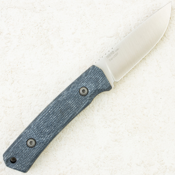 Нож OWL Barn XS F, N690 Cryo, Micarta Jeans Gray, Kydex