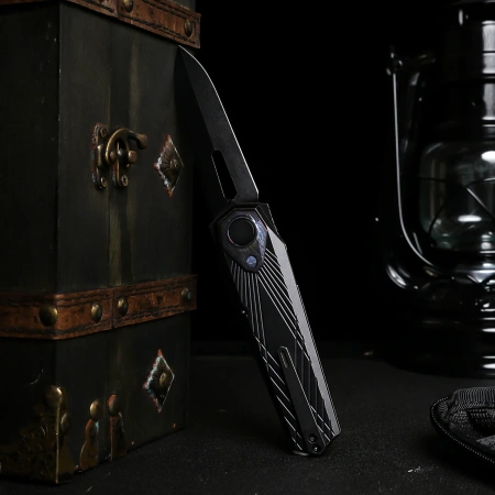 Нож Remette Infinite Power, M390, Titanium Black/Fired Handle, RTIP-S