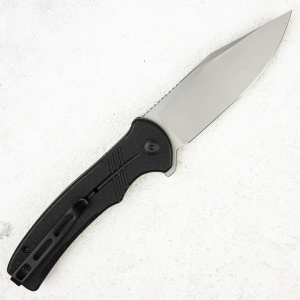 Нож CIVIVI Cogent, 14C28N Silver, Micarta Black, Button Lock, C20038D-7 - складной туристические ножи из стали Нож CIVIVI Cogent, 14C28N Silver, Micarta Black, Button Lock, C20038D-7 - складной туристические ножи из стали