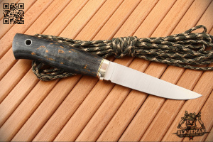 Южный Крест - Удобный, Карельская береза Антрацит, M390 - купить в интернет-магазине Blademan