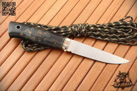 Южный Крест - Удобный, Карельская береза Антрацит, M390 - купить в интернет-магазине Blademan