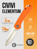 Нож CIVIVI Elementum, D2, G10 Orange, C907R