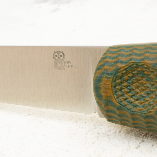 Нож OWL North F, M398 Cryo, G10 Sand/Olive, Kydex