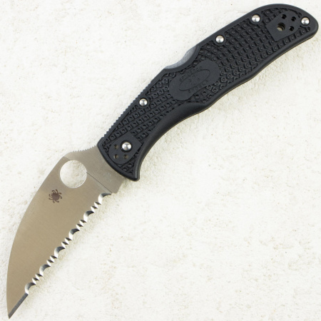 Нож Spyderco Endela Wharncliffe, Serrated, VG-10, FRN Black, C243FSWCBK Нож Spyderco Endela Wharncliffe, Serrated, VG-10, FRN Black, C243FSWCBK
