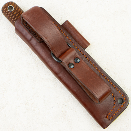 Нож Южный Крест Кефарт mini, Elmax, Convex, Micarta Coyote, Насечка - купить в интернет-магазине Blademan