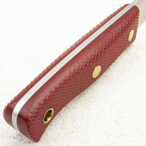 Нож Южный Крест ЯГД, CPR, Конвекс, Микарта Красная, Насечка - купить в интернет-магазине Blademan