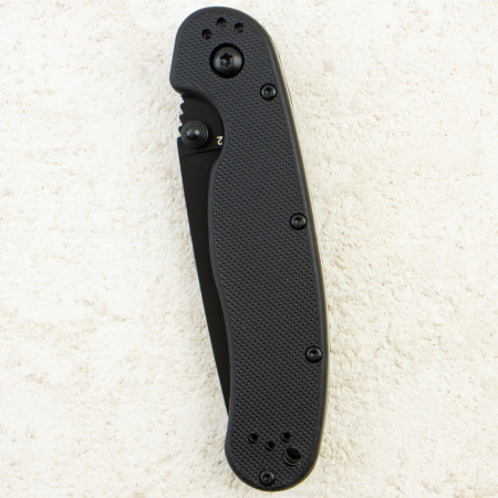 Нож Ontario RAT-2, Black D2, Nylon Black Handle, 8830