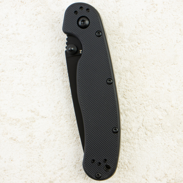 Нож Ontario RAT-2, Black D2, Nylon Black Handle, 8830