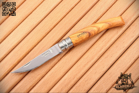 Нож филейный Opinel №8, Нержавеющая сталь, Оливковое дерево - купить в интернет-магазине Blademan