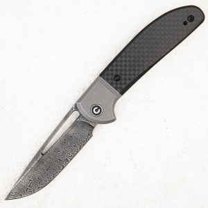 Нож CIVIVI Trailblazer, Damascus, G10 Carbon Black, C2018DS-1 Нож CIVIVI Trailblazer, Damascus, G10 Carbon Black, C2018DS-1